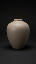 Stone Taupe Ceramic Vase