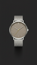 Soft Silver Minimalist Wristwatch
