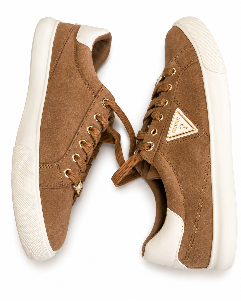 GUESS women's suede Lace-Up Sneakers