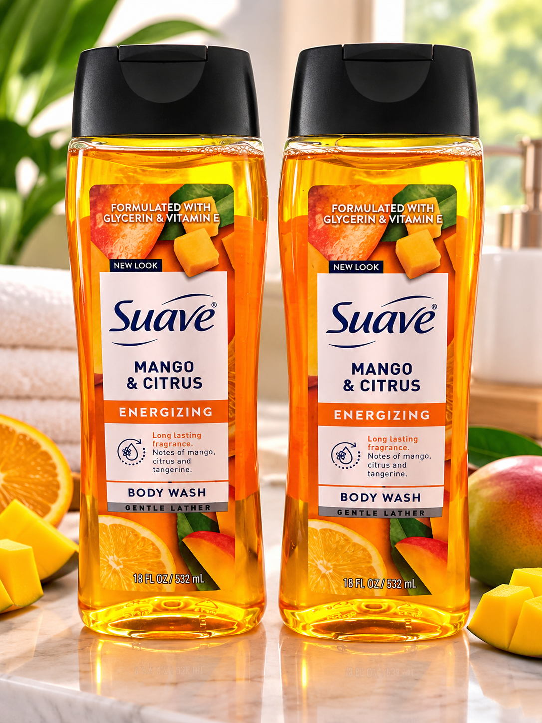 Suave Mango & Citrus Energizing Body Wash - 18 fl oz