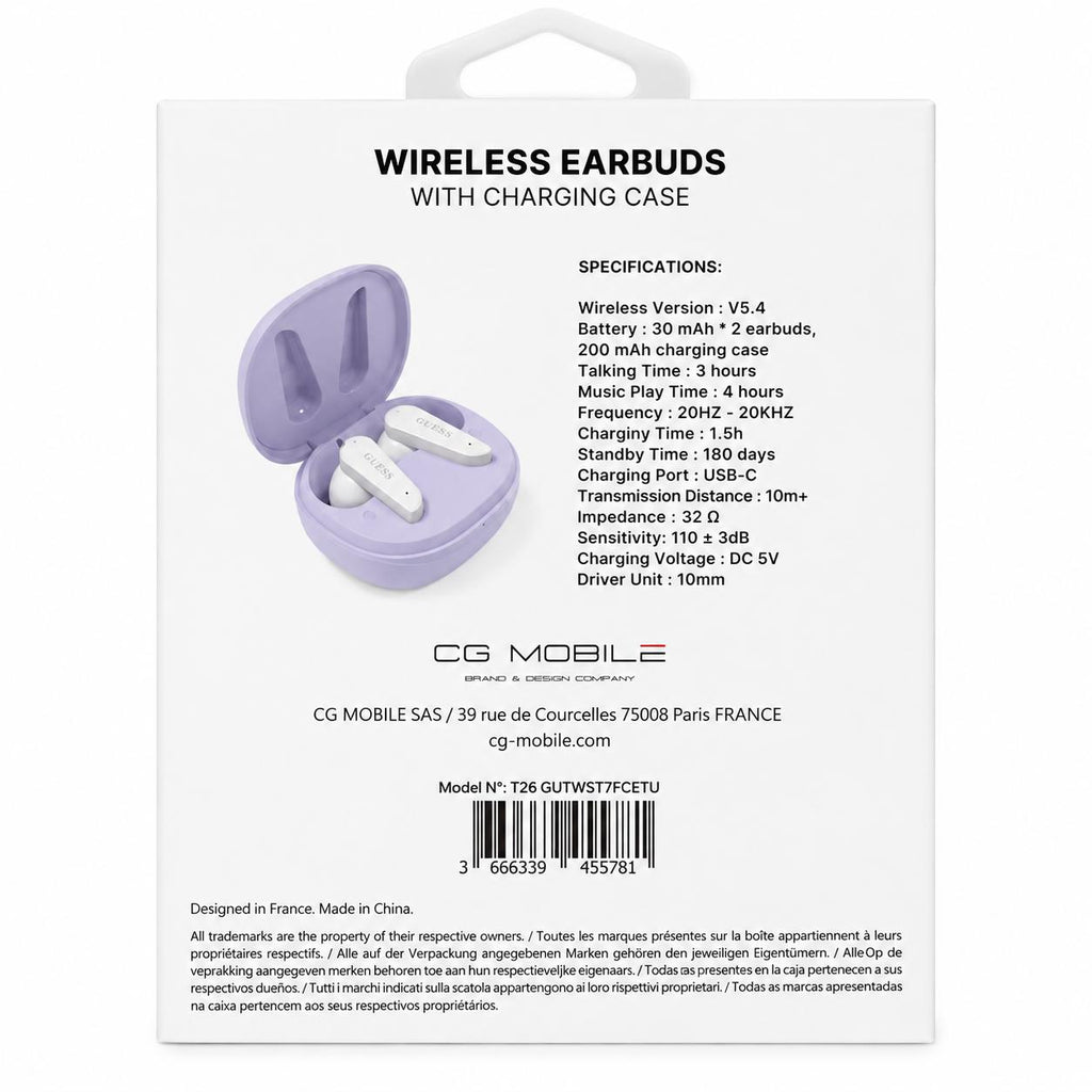 GUESS Wireless Earbuds with charging Case