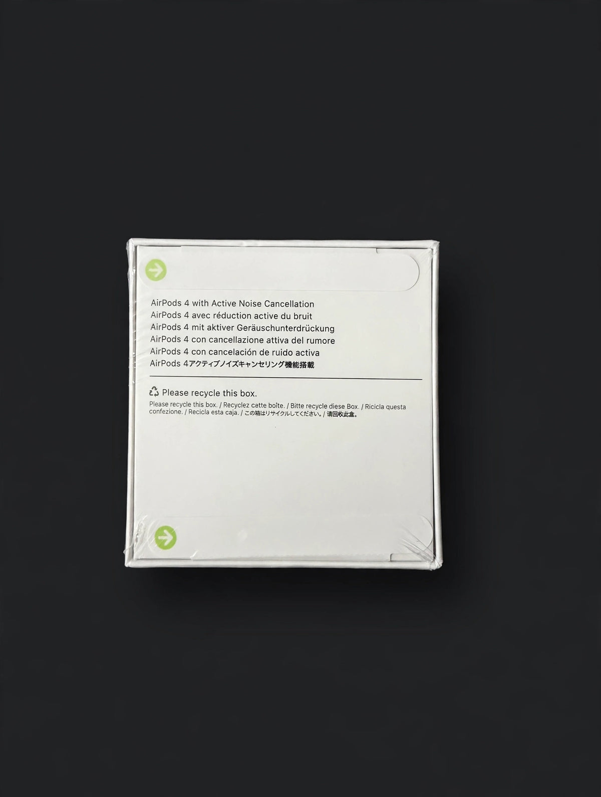 AirPods 4 box - back with product information